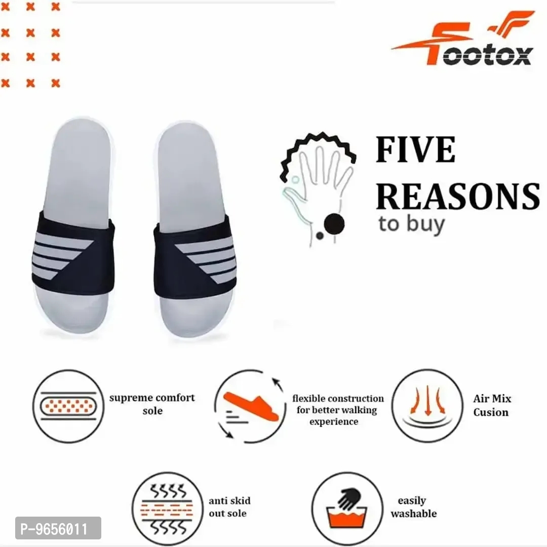 Footox Be Your Label Men's Flip-flop & Slipper Fmf 05 Grey 7 - 6