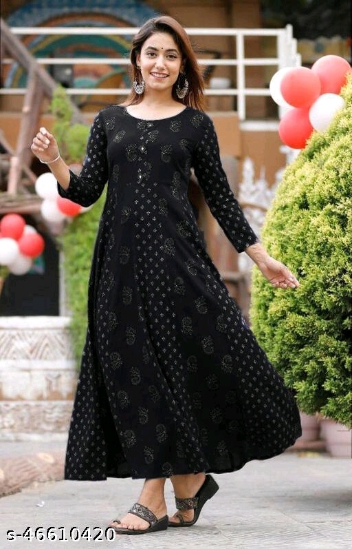 Bantia Voguish Kurtis - XL, Black