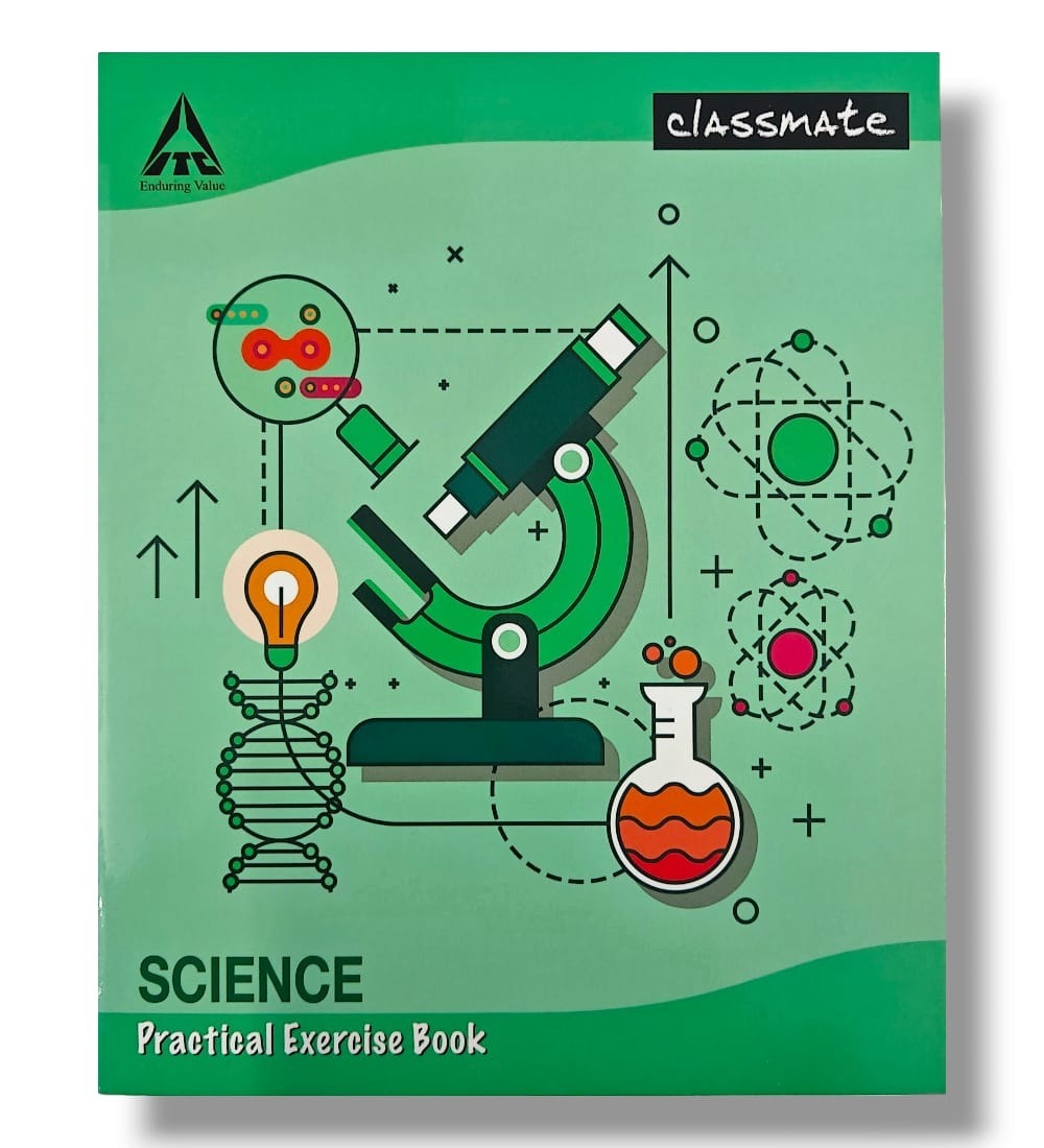 Classmate Science Practical Notebook - Single Line/blank 168 pages