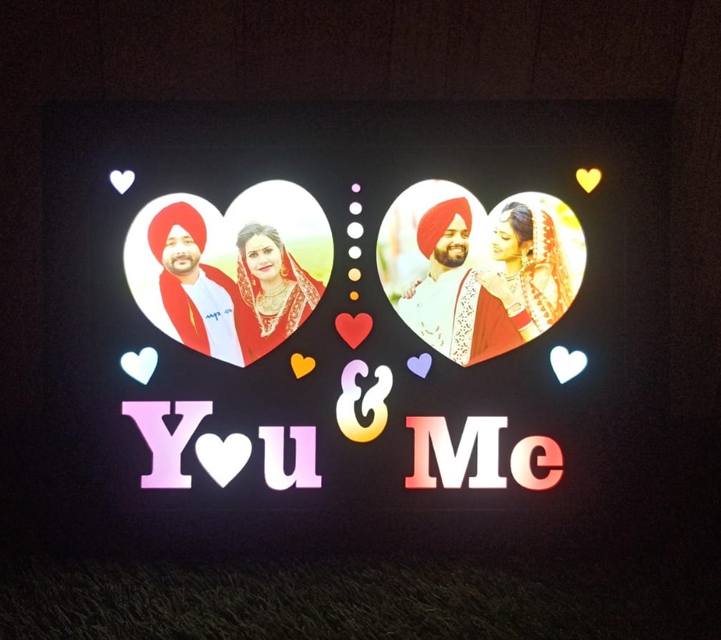 You & Me LED Backlit Frame 806