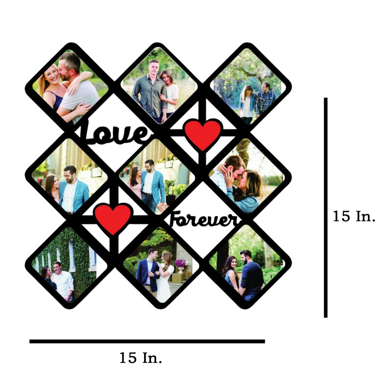 Love Forever - MDF Wall Collage Frame - SKU326