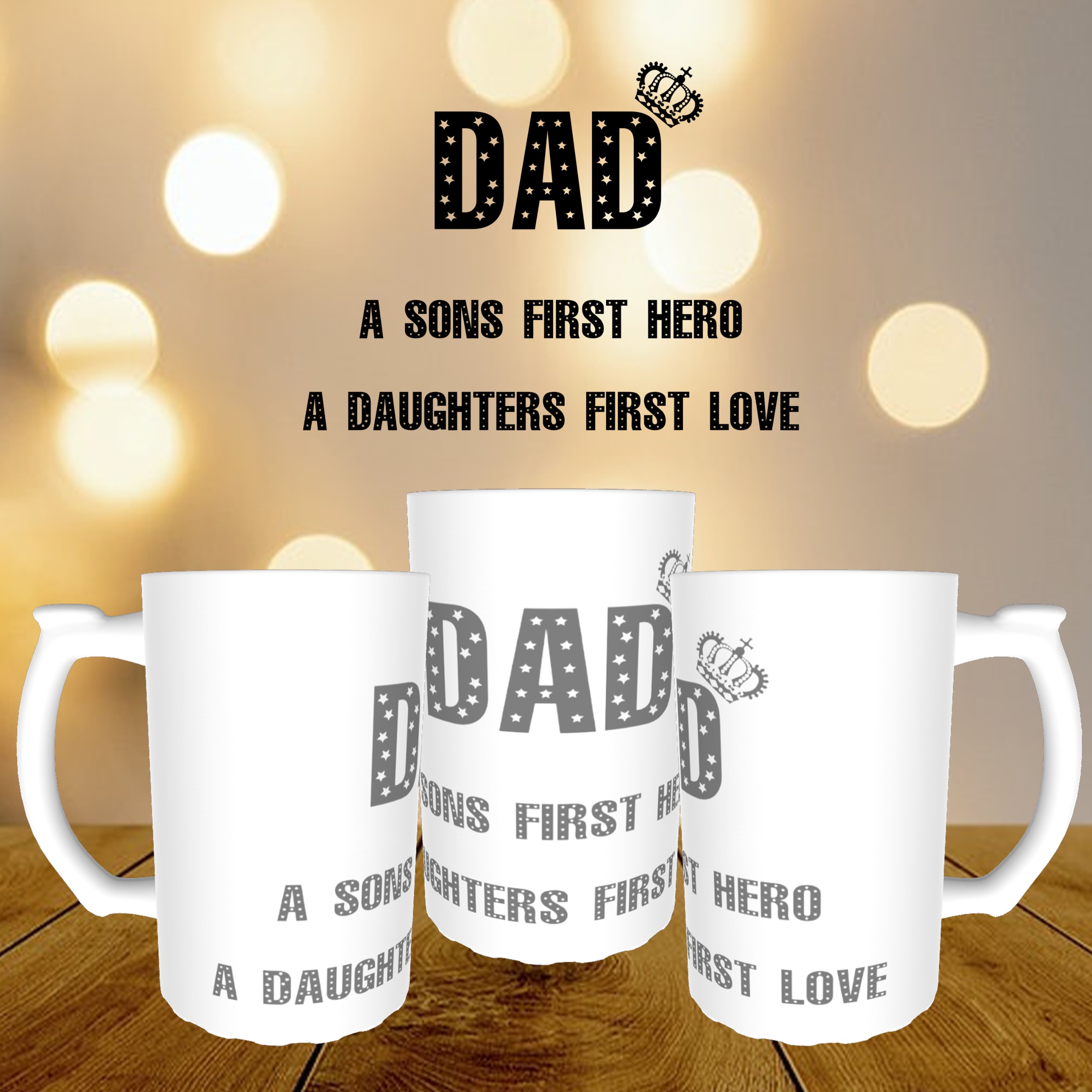 Beer Mug - A Son's First Hero & A Daughter's First Love