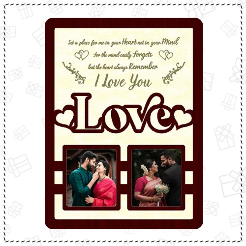 MDF 2 Layer Table Frame - Love