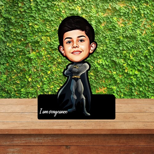 ACC31 -Batsman- Kids - Caricature Cartoon Cutout Frame