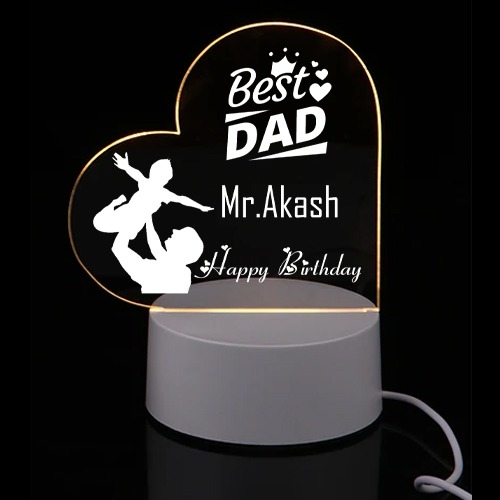 BEST DAD - 3D Illusion Acrylic - RGB LED