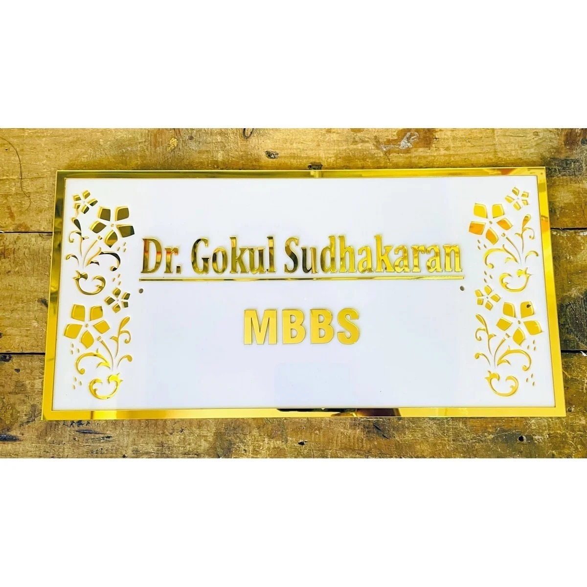 Acrylic Name Plate - ANP05 - 15x8" Inch