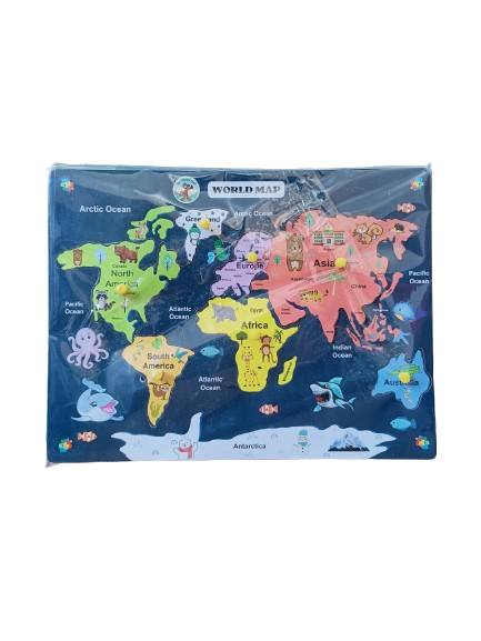 World Map Wooden Set - SKU126CODE