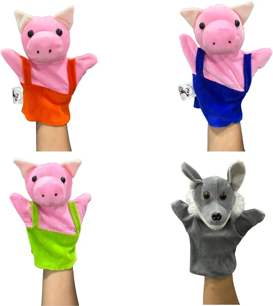 Three Little Pigs Hand Puppets