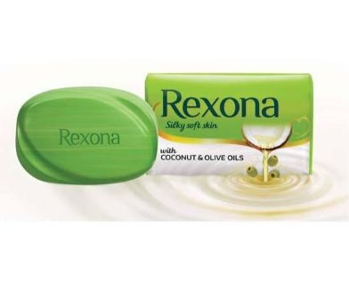 3X Rexona Silky Soft Skin Soap Bar With Coconut & Olive Oils - 100 Gram