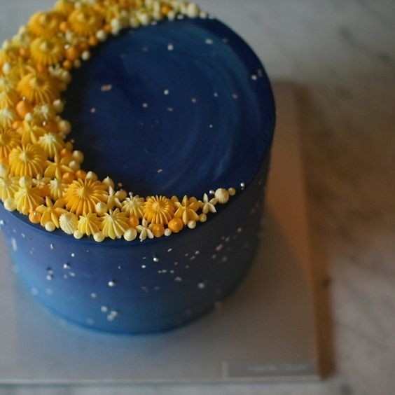 Baby Shower Moon And Stars - CakeCentral.com