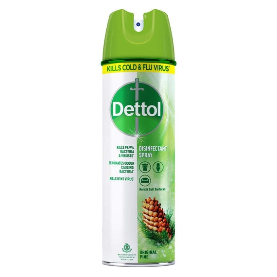 Dettol Surface Disinfectant Spray - Original Pine,  Kills Germs & Bacteria - 225ml