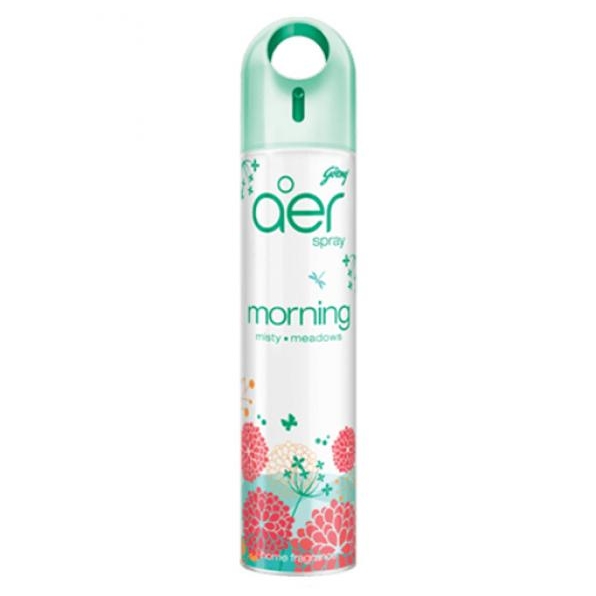 Godrej Aer Air Freshener Spray- Morning, Misty Meadows , Home Fragrance - 240ml