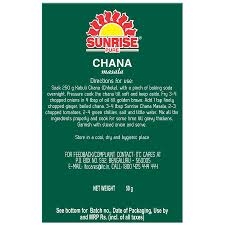 Sunrise Pure Chana Masala - 50g