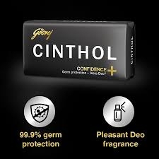 Cinthol Health Soap, Intense Deo Fragrance, 99.9% Germ Protection - 100g (Buy 4 Get 1 Free)