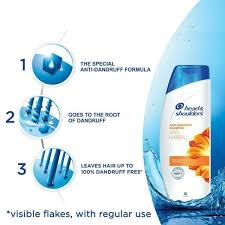 Head & Shoulders Head & Shoulder Anti Dandruff Shampoo, Anti Hair Fall, Upto 100% Dandruff Free - 340ml