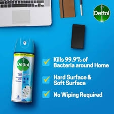 Dettol Disinfectant Spray Sanitizer For Germ Protection, Spring Blossom,  Killes Cool & Flu Virus - 225ml