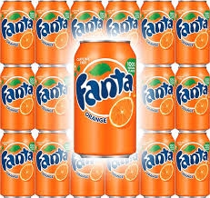 Fanta Soft Drik - Orange Flavoured, Refreshing  - 300ml - Can