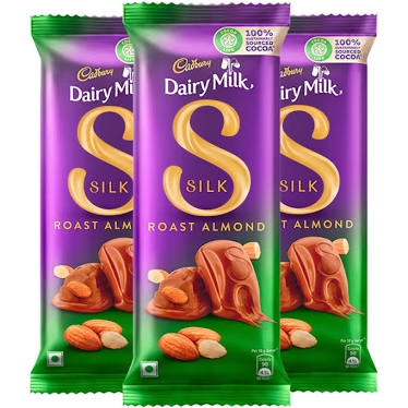 Cadbury Dairy Milk Silk Chocolate Bar -Roast Almond  - 58g