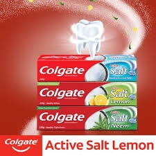 Colgate Active Salt Toothpaste - Lemon - 200g