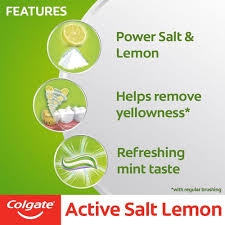 Colgate Active Salt Toothpaste - Lemon - 100g