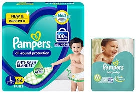 Pampers All Round Protection Diaper Pants XXXL, 17+ Kg, Anti Rush Blanket, 100% Wetness Lock, ALL Night - 23 Pcs