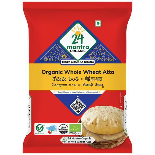 24 Mantra Organic Whole Wheat Atta - 1kg