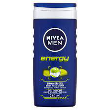 Nivea Energy Shower Gel With Mint Extracts For Body, Face & Hair - 250ml