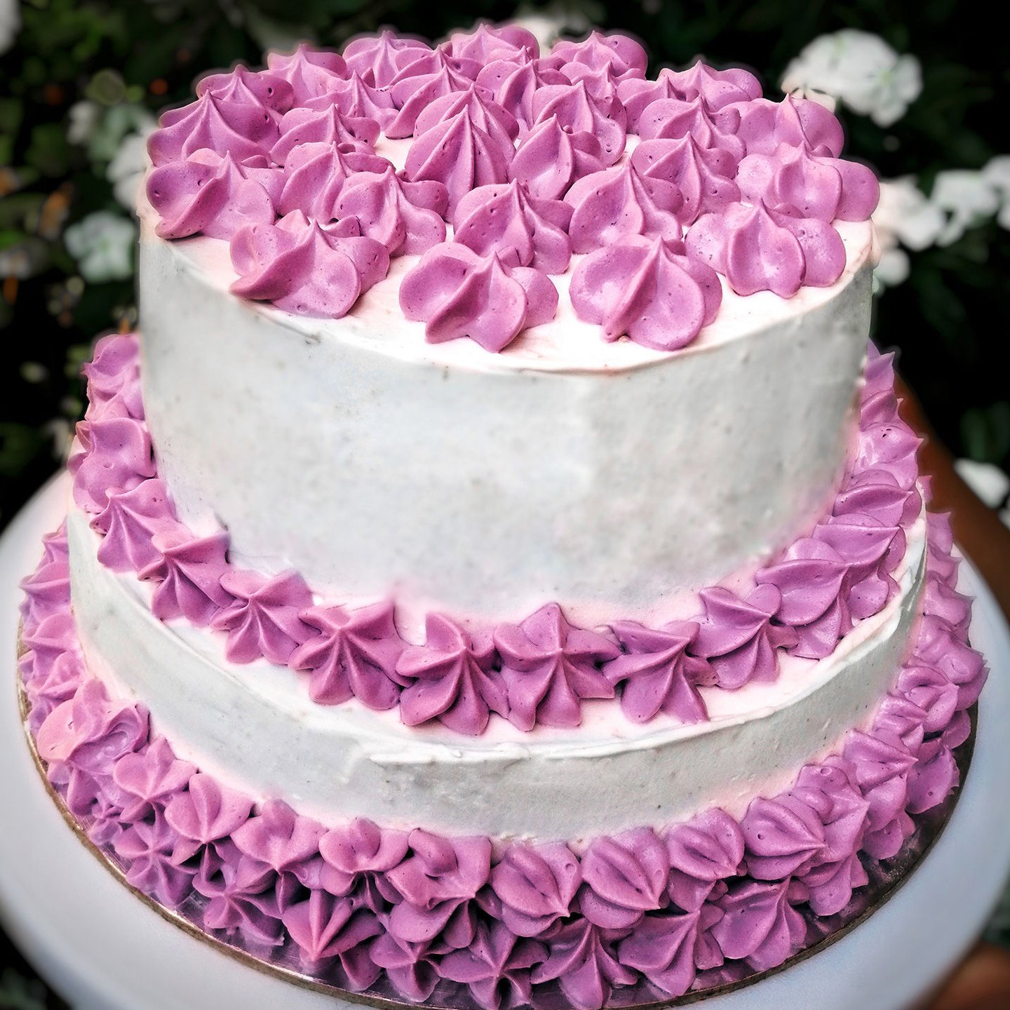 Purple and Orange Cake