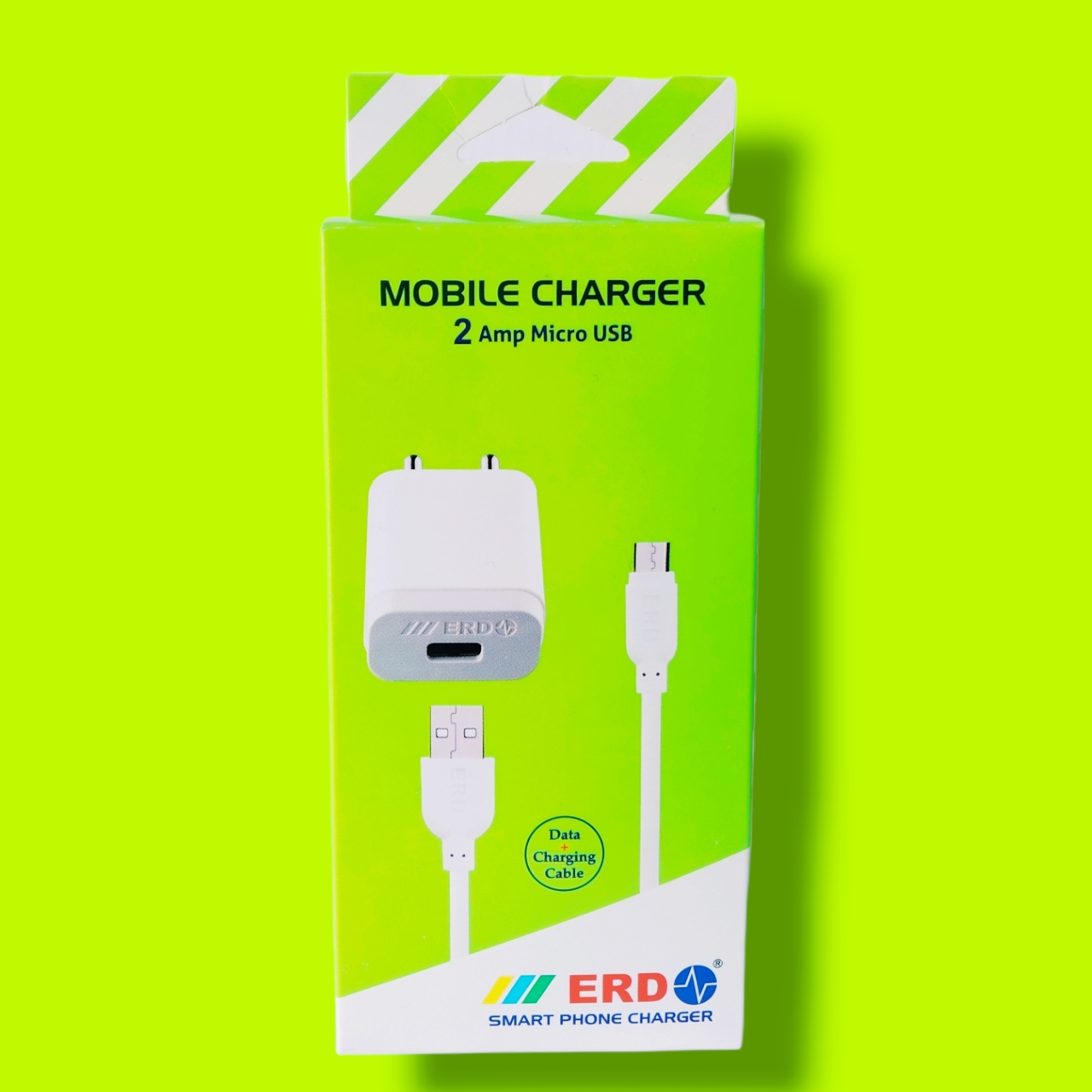 TC-21 Micro USB Charger 2 Amp Mobile with Detachable Cable (White, Cable Included)