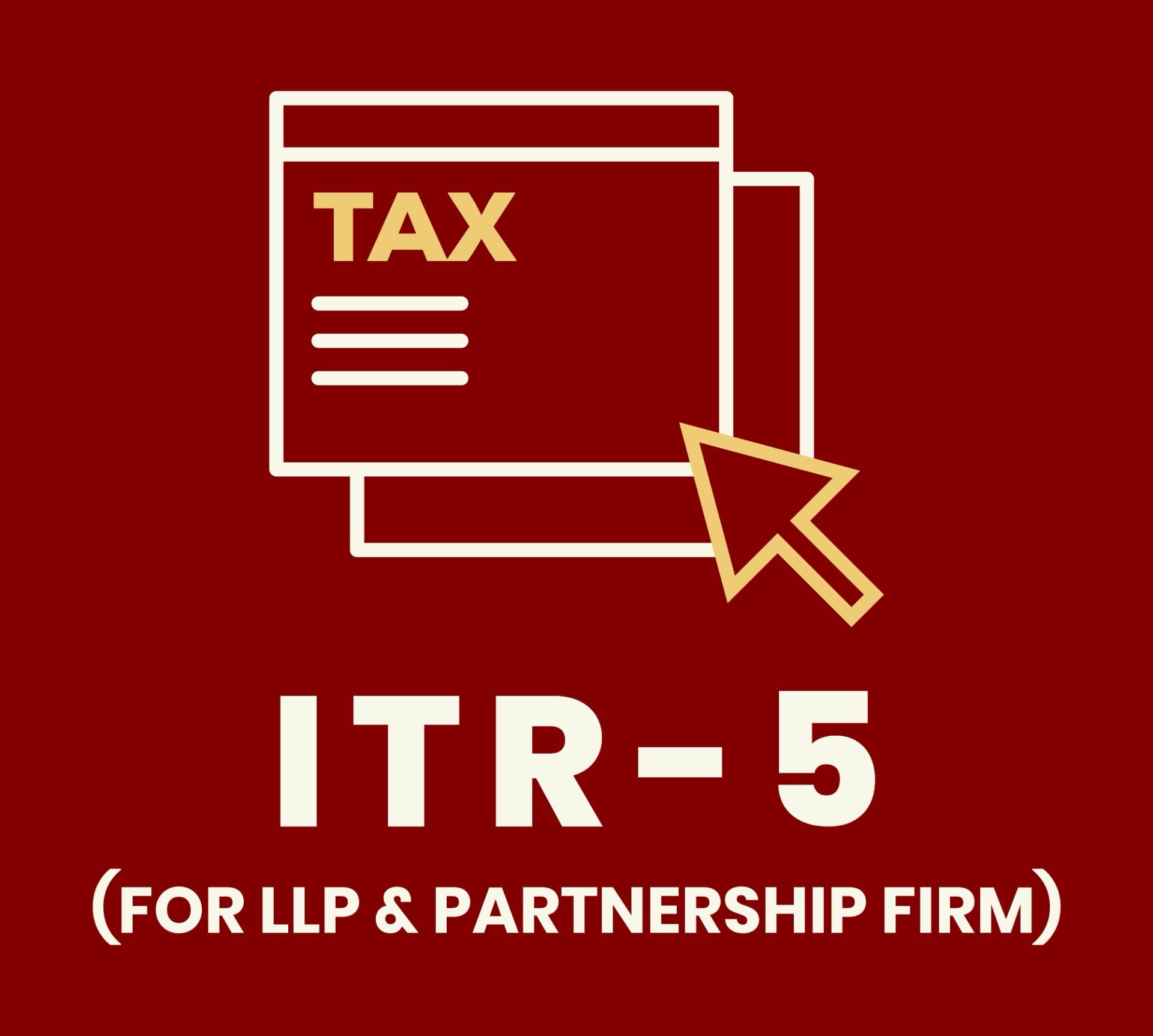 ITR-5 (For LLP & Partnership Firm)