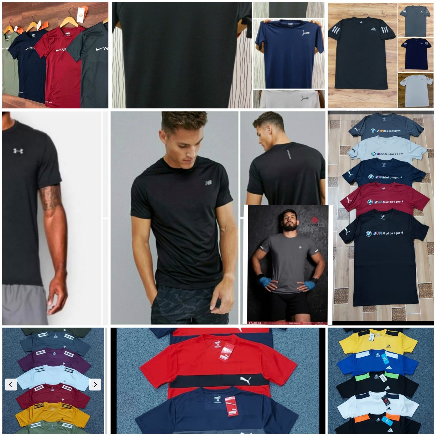 MX2001-Set Of 5pcs@105/Pc-Sports Half Sleeves T-shirt MX2001-RP16-MD-MC-44 - XXL, Mix (Assorted)