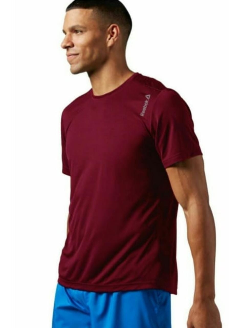 RB2002-Set of 4 Pcs@145/Pc-Sports Drifit 2 Way Fabric Half Sleeves T-Shirt-RB2002-RP16-S02-WYN - M-1, L-1, XL-1, XXL-1, Wine