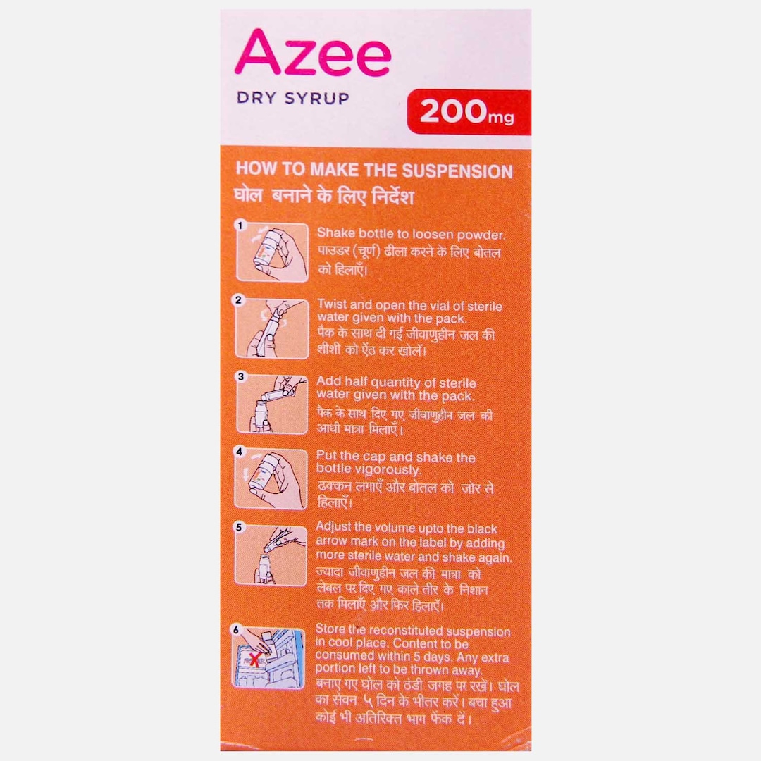 Azee 200mg Dry Syrup  - Prescription Required