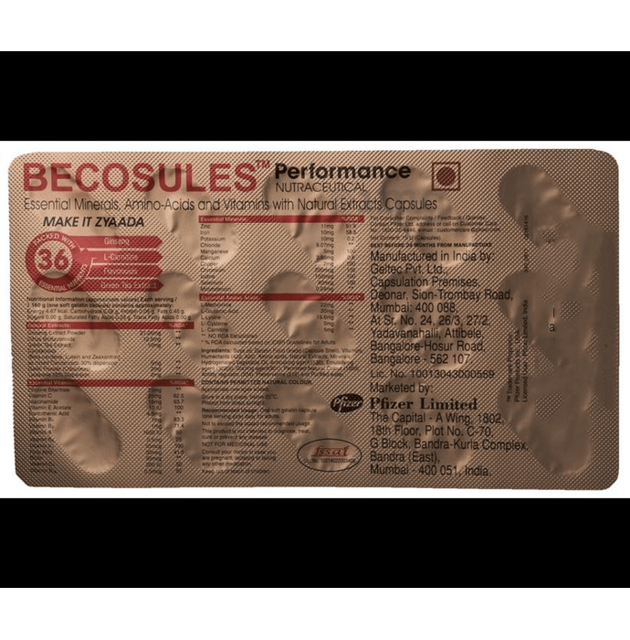 Becosules Performance Capsule 