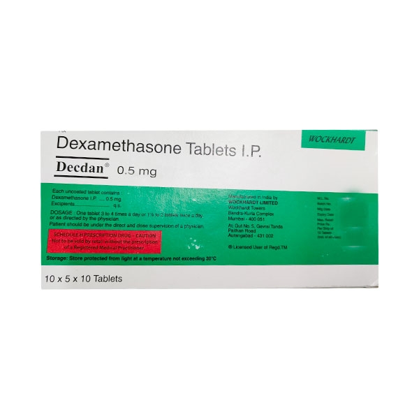 Decdan 0.5mg Tablet  - Prescription Required