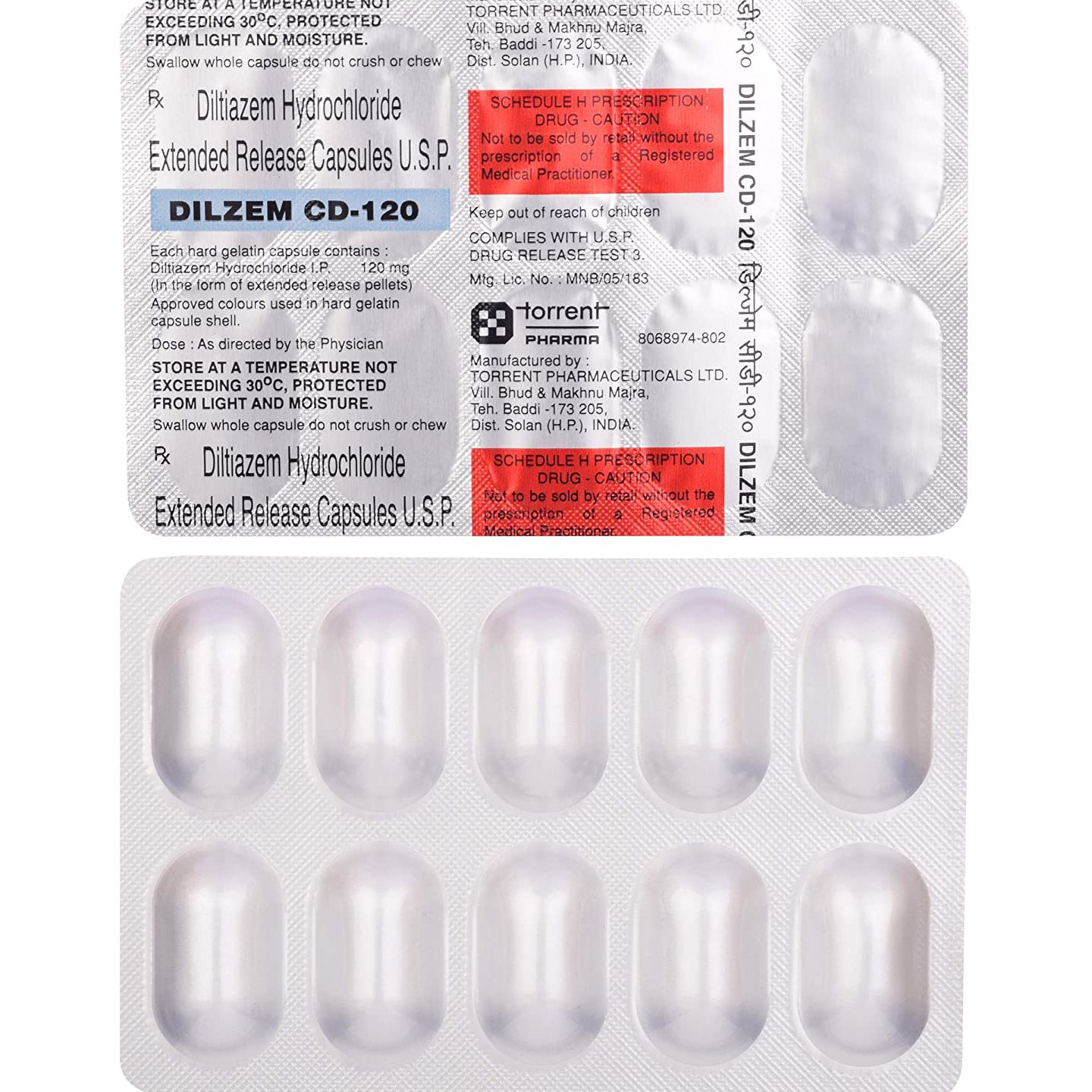 Dilzem CD 120 Capsule  - Prescription Required