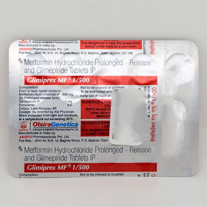 Glimiprex MF 1/1500 Tablet  - Prescription Required