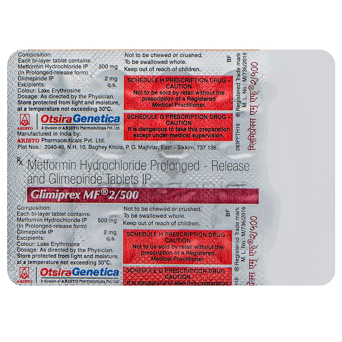 Glimiprex MF 2/500 Tablet  - Prescription Required