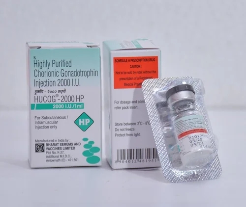 HUCOG 2000IU HP INJECTION 1 VIAL