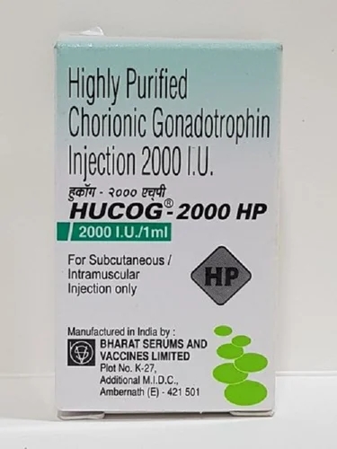 HUCOG 2000IU HP INJECTION 1 VIAL