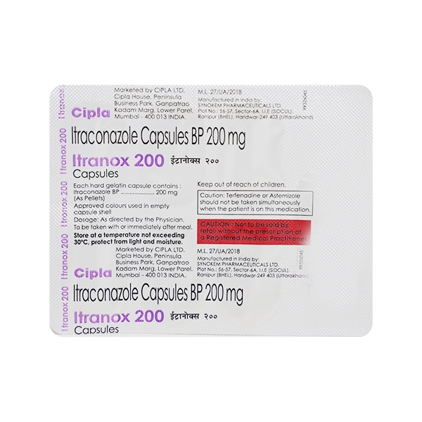 Itranox 200 Capsule  - Prescription Required