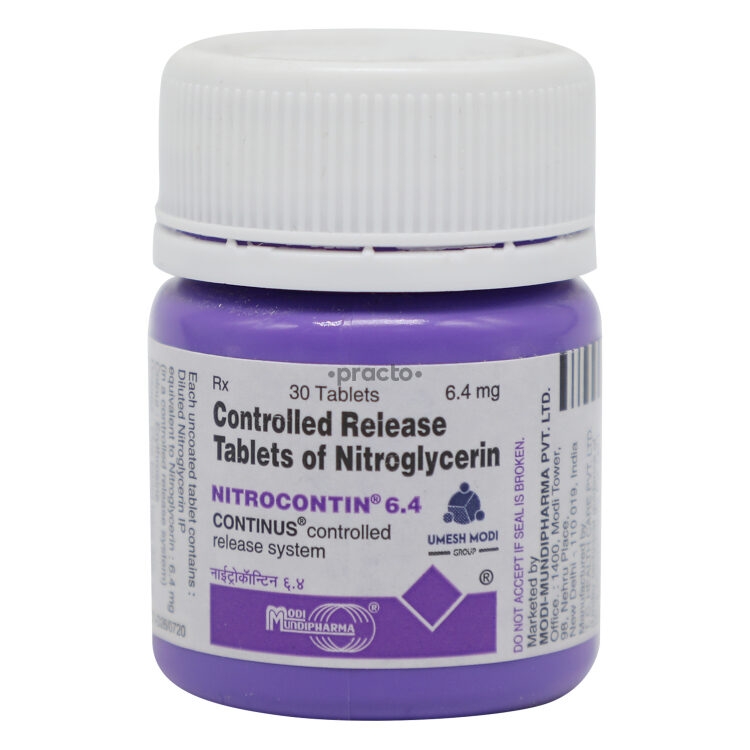 Nitrocontin 6.4 Tablet  - Prescription Required