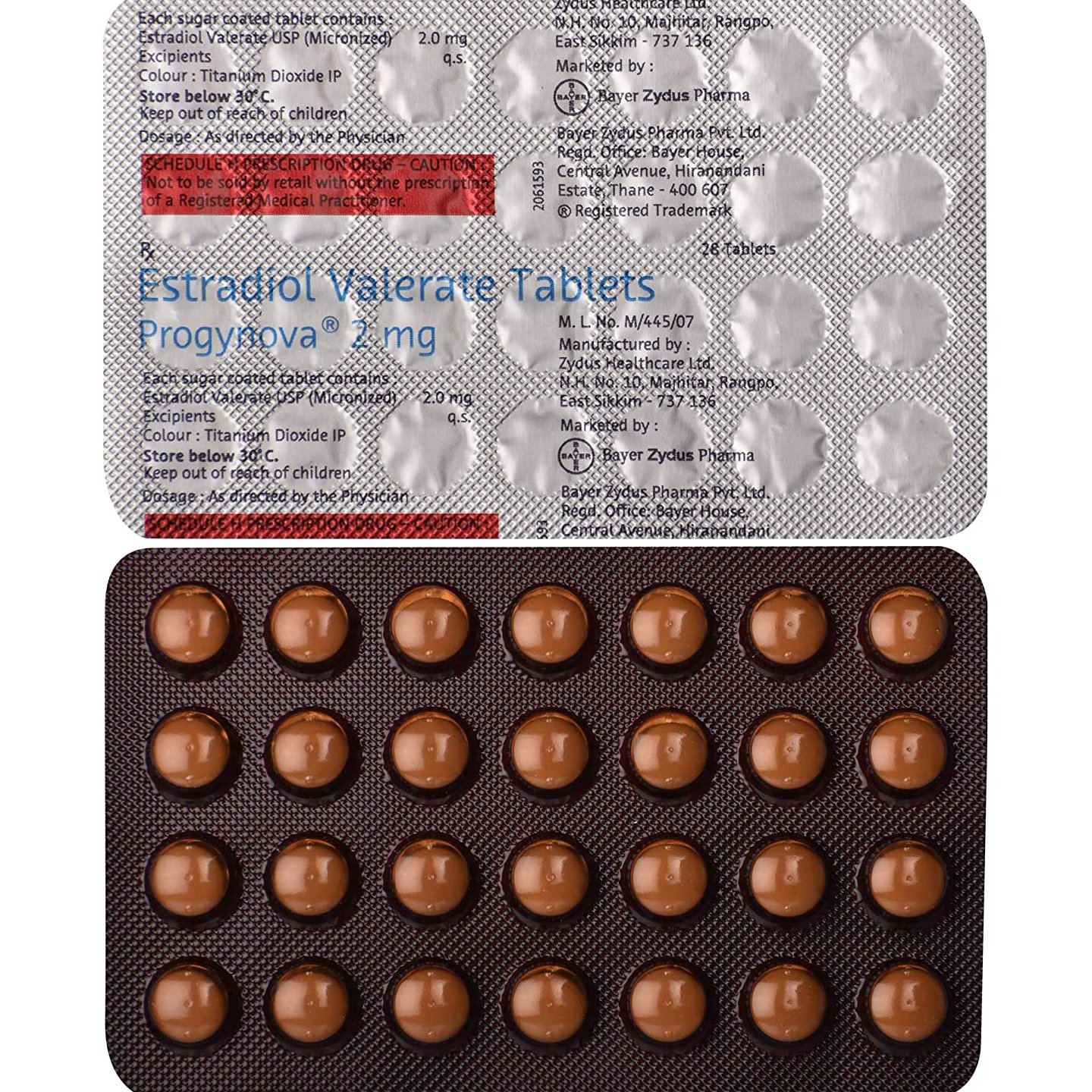 PROGYNOVA 2MG TAB 1*28