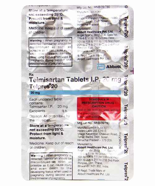 TELPRES 20MG TAB 1*10