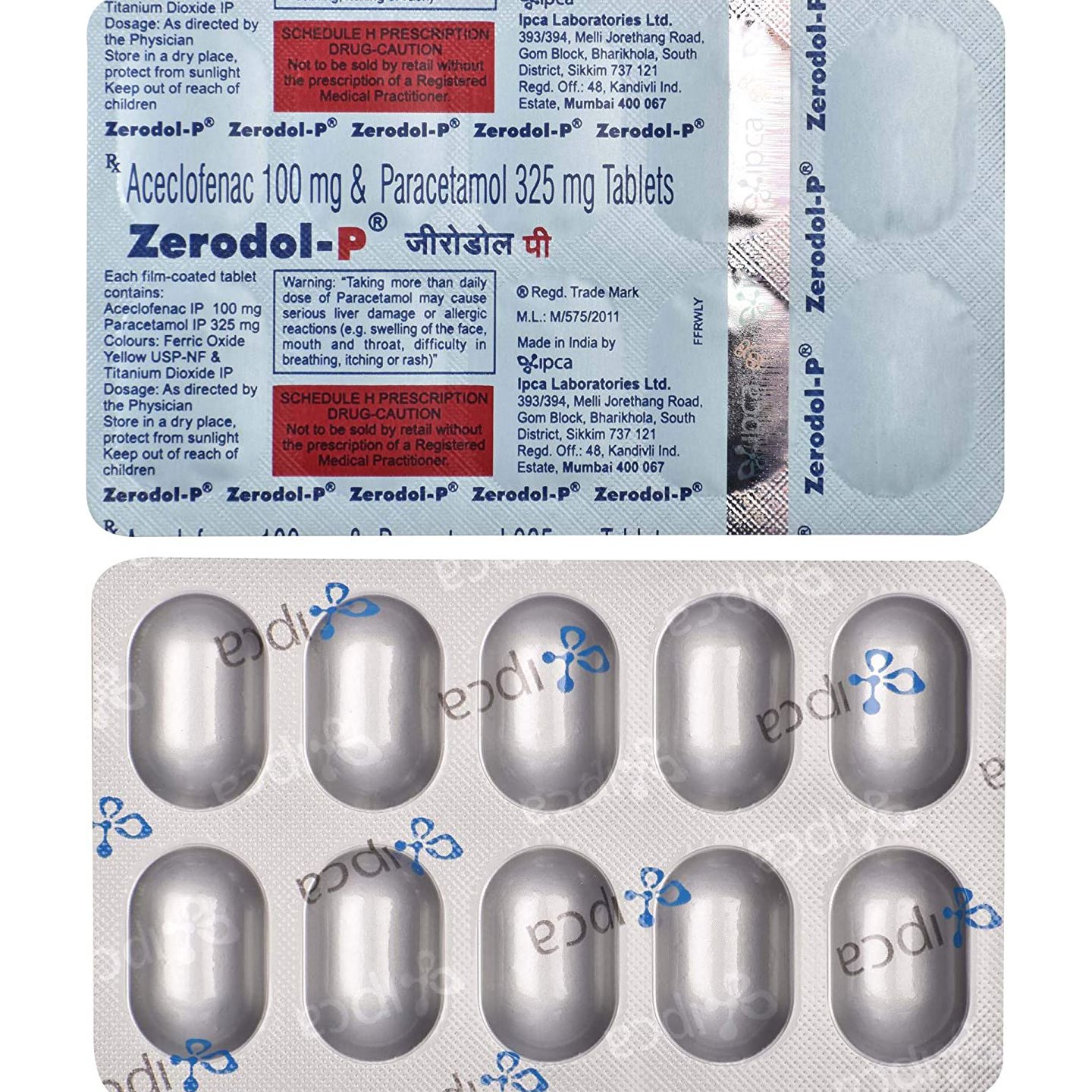 ZERODOL P TAB 1*10