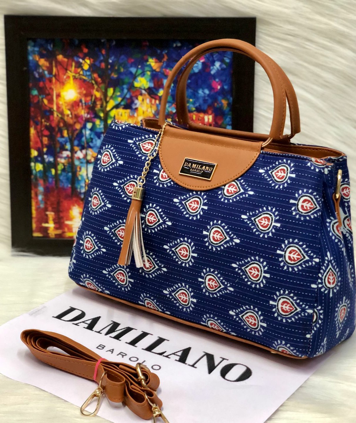 Damila Ikkat Handbag