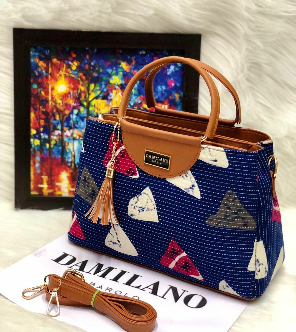 Damila Ikkat Handbag