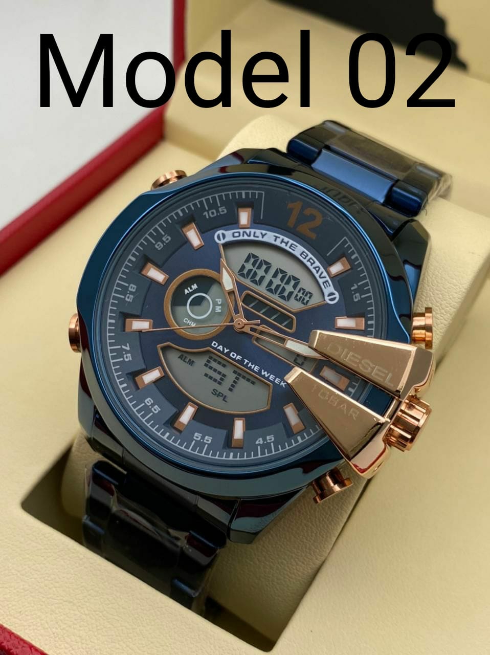 DIESEL10 BAR NEW LOOK LUXURY WATCH - Model 1