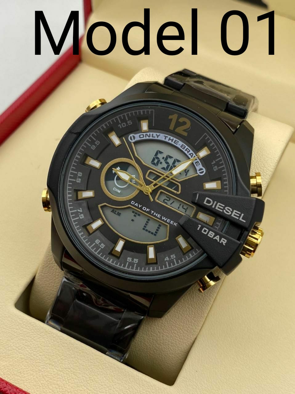 DIESEL10 BAR NEW LOOK LUXURY WATCH - Model 2