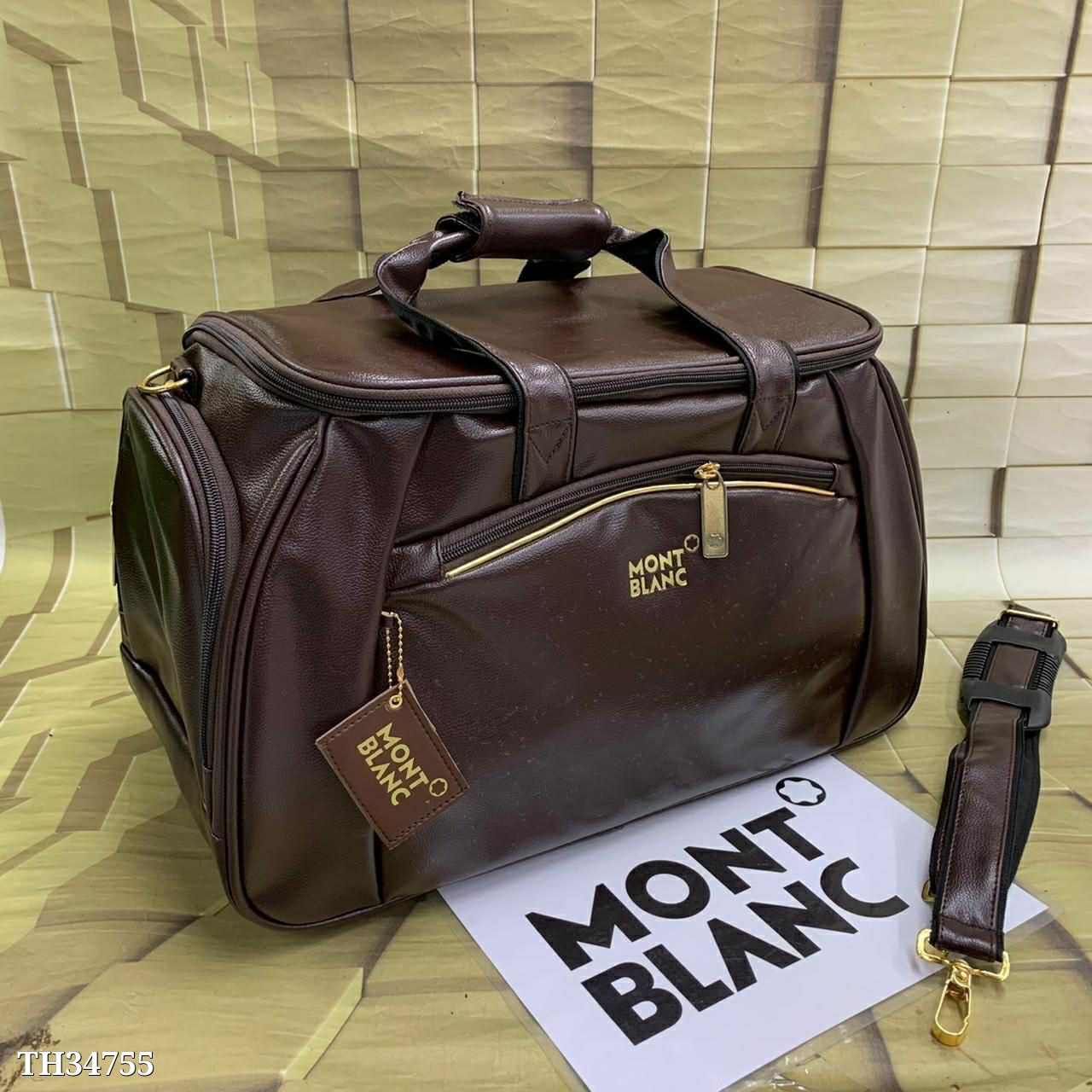 MONTBLANC TRAVEL BAG - Tan